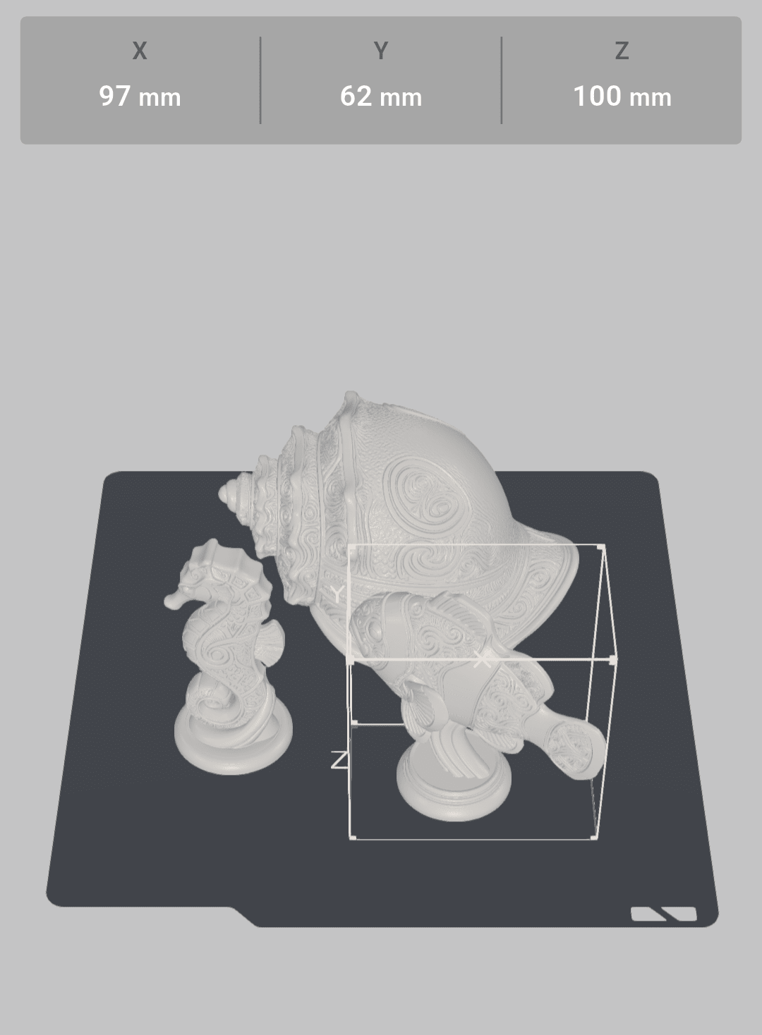 3 sculptures océan - Variashop