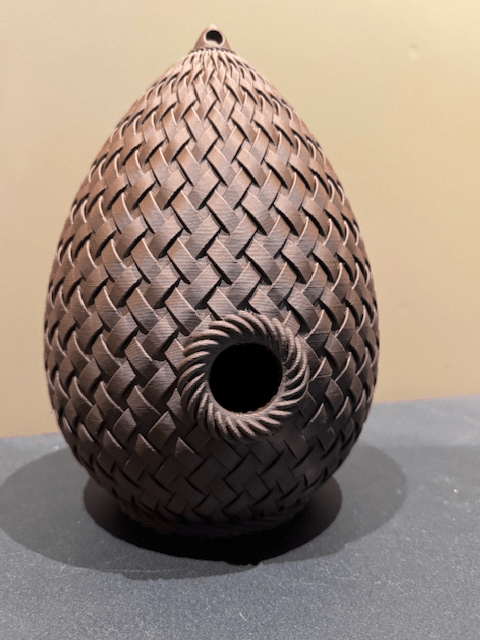 Niche à oiseaux suspendue en forme de goutte tressée – entrée de 30 mm - Variashop