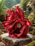 Sculpture élégante de poisson Betta