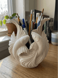 Sculpture Porte-stylos Poisson Koi Organisateur de bureau - Variashop