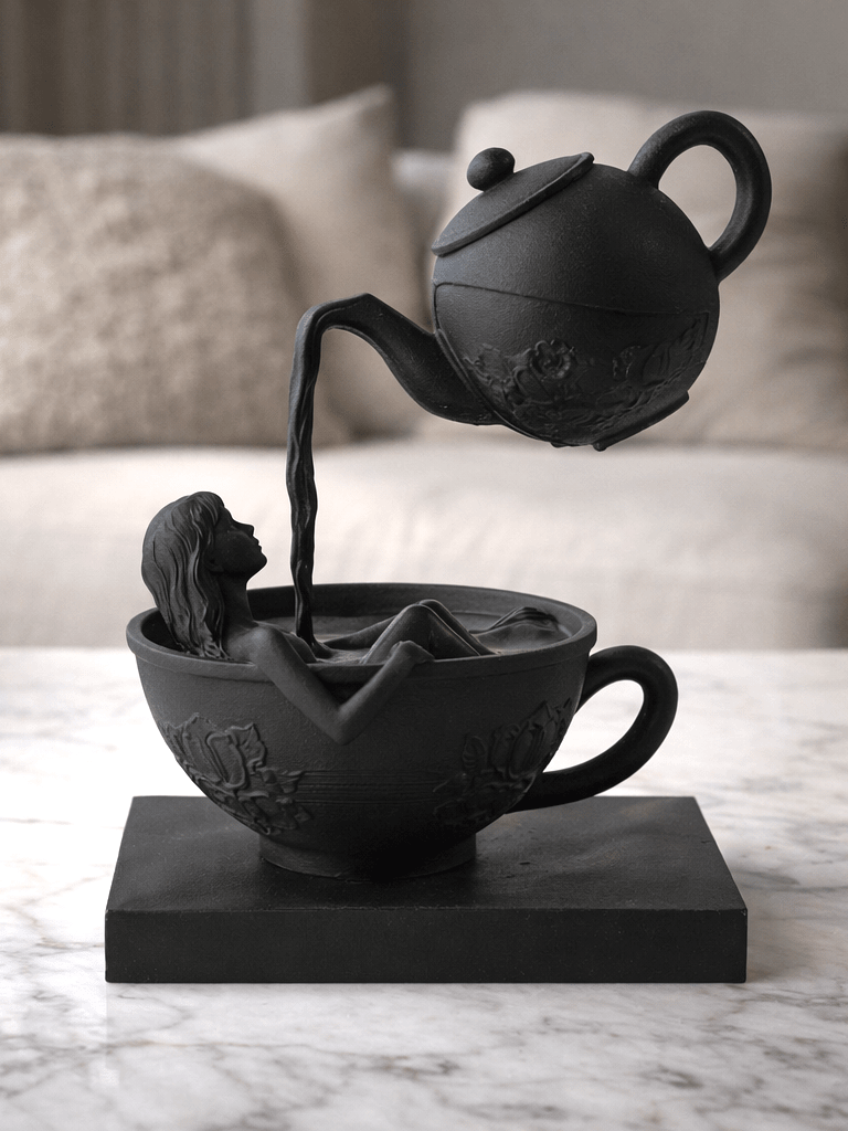 Sculpture Rêverie du Thé - Art Surréaliste - Variashop