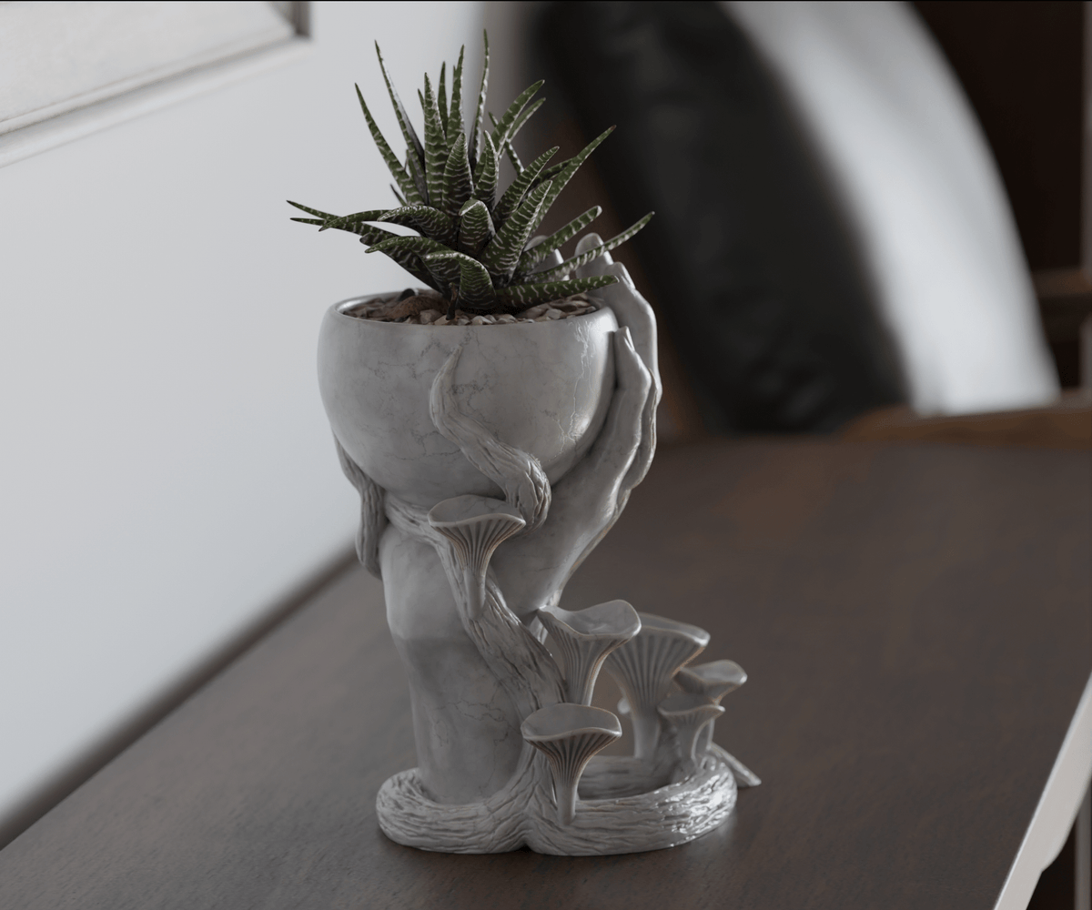 Vase à main en forme de champignon - Variashop